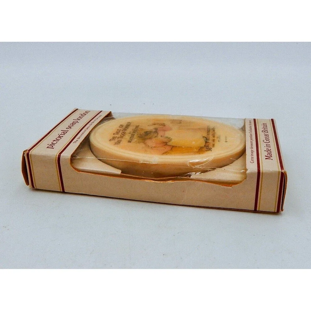 Vintage Beatrix Potter Mrs Tiggy-Winkle Boxed Pictorial Soap Great Britain